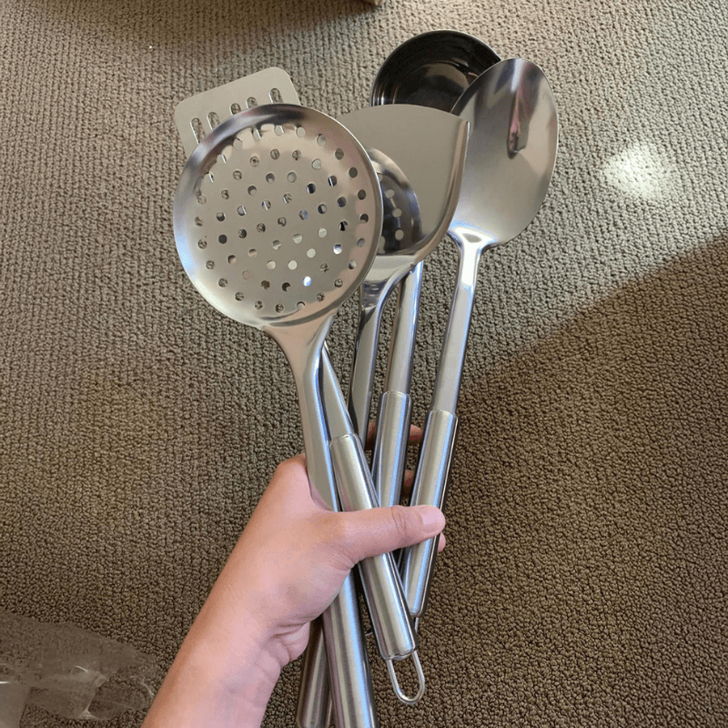 PuraLiving™ Stainless Steel Cooking Utensil Set