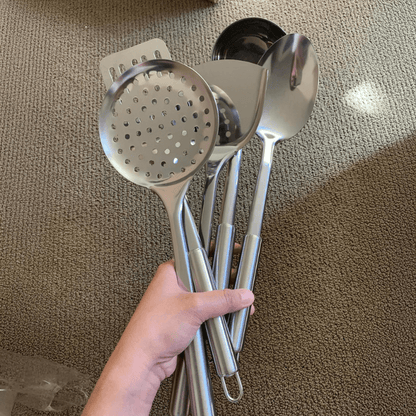 PuraLiving™ Stainless Steel Cooking Utensil Set